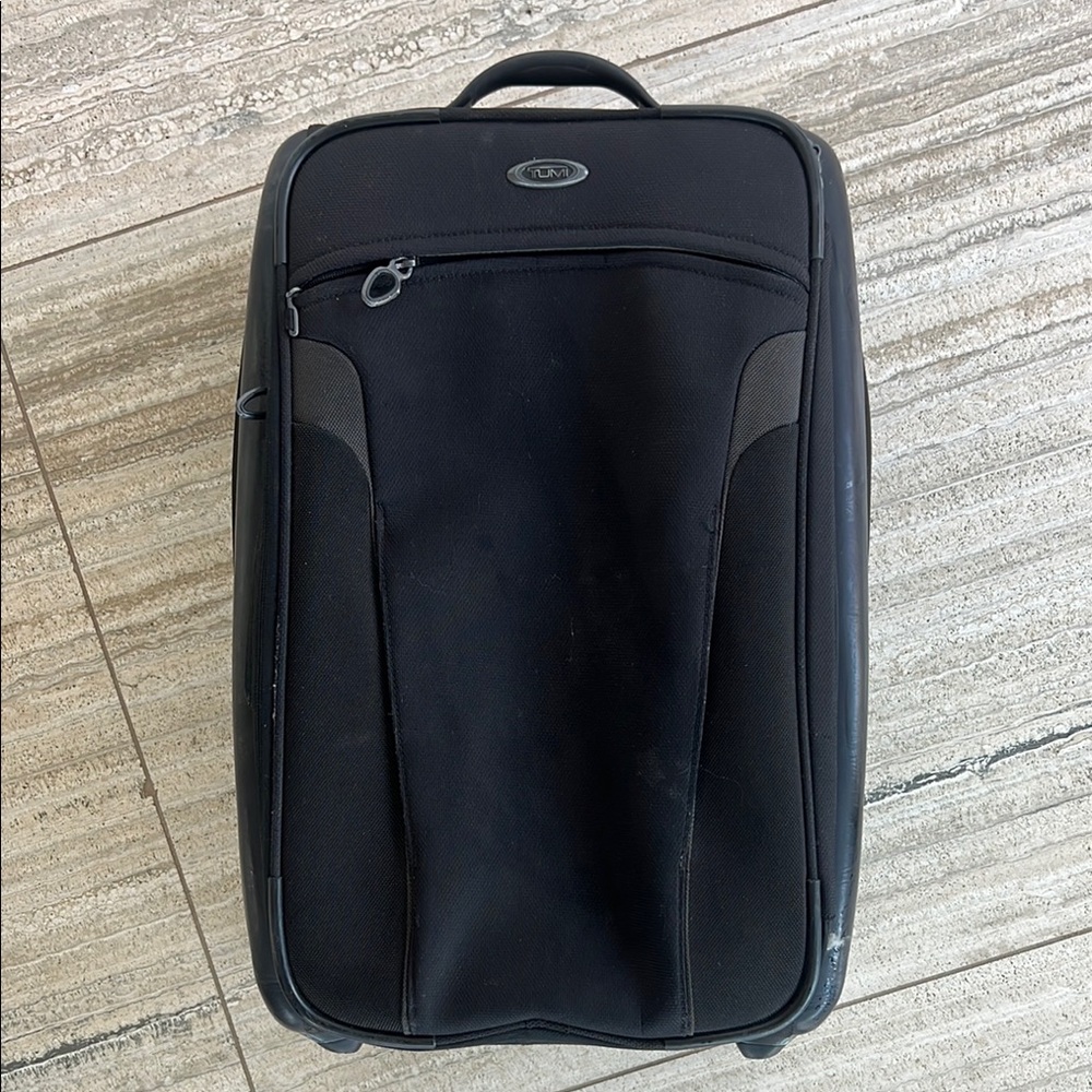 Black Tumi Carry On Suitcase Bag